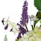 26" Purple Hydrangea & Foliage Spring Floral Twig Wreath